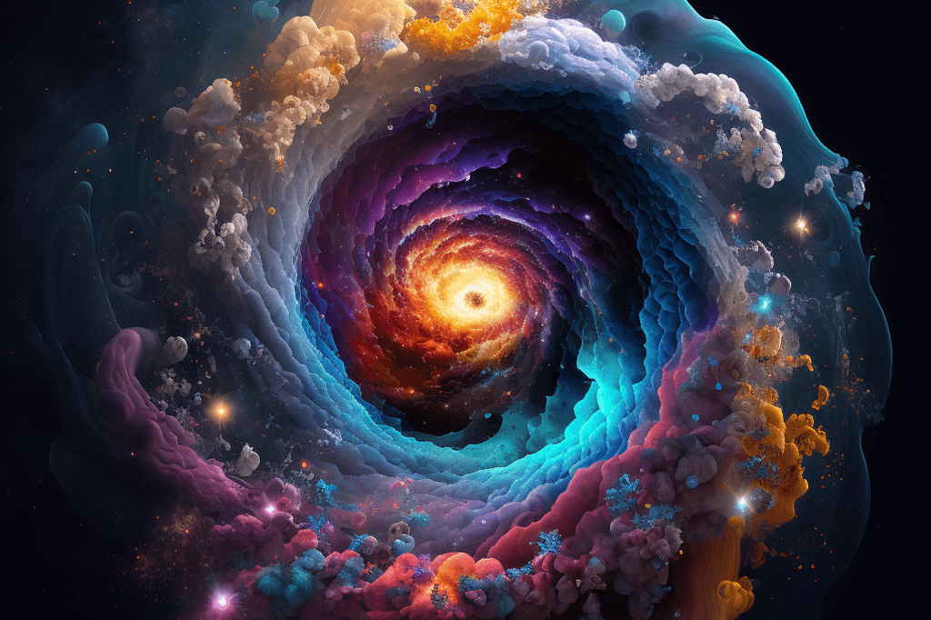 Afbeelding van een kunstige galaxy