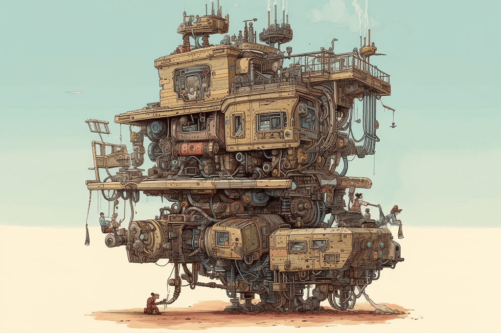 Afbeelding van een AI machina
