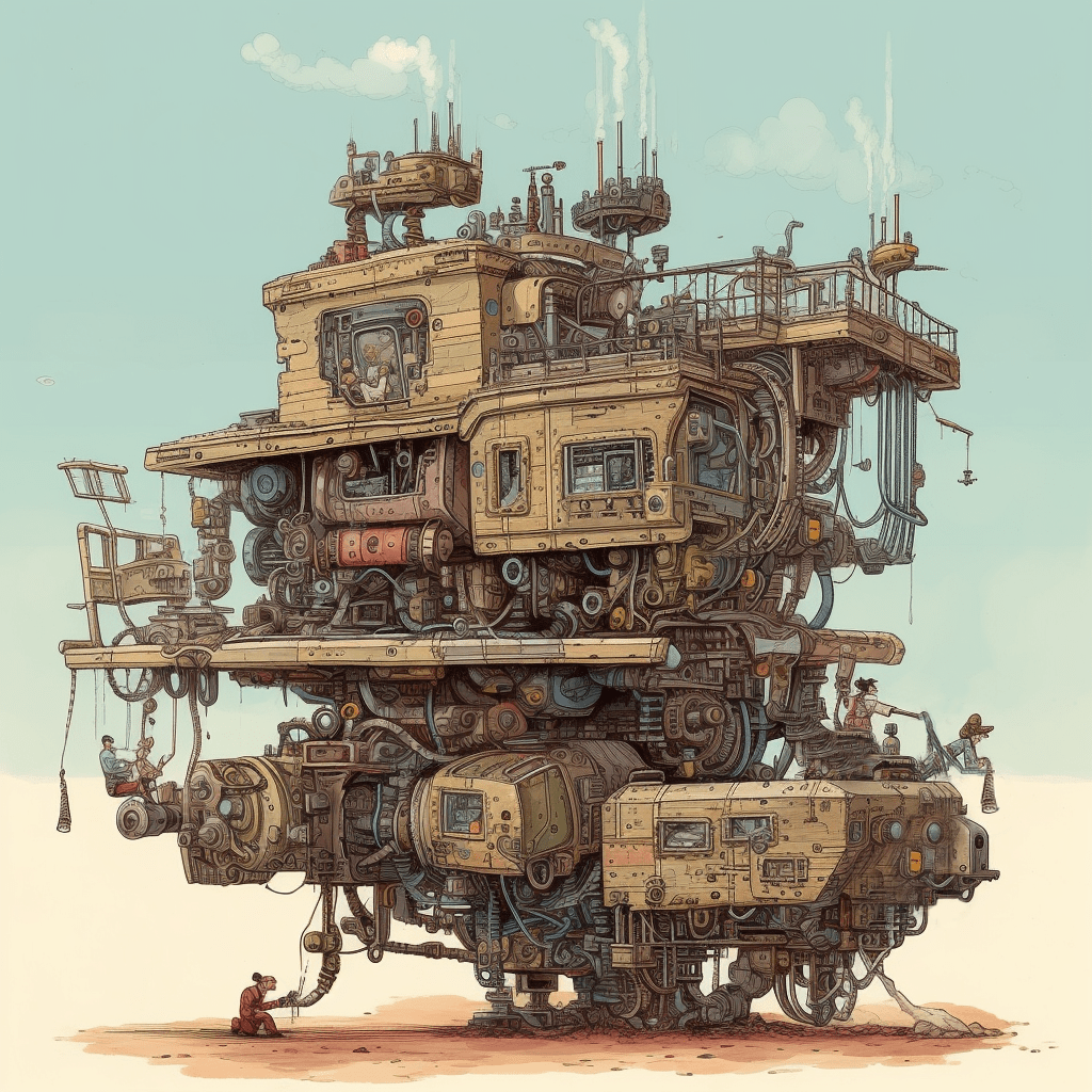 Afbeelding van een AI machina