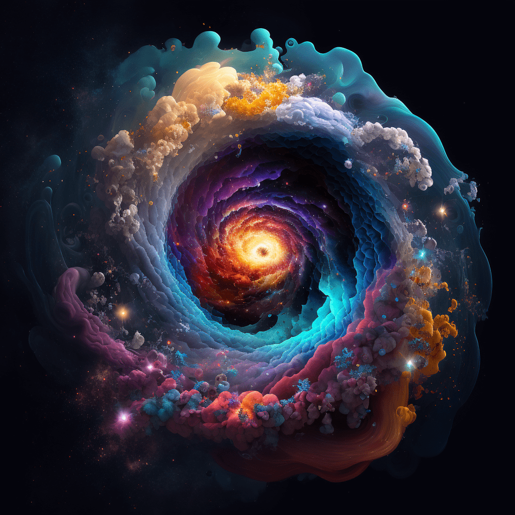 Afbeelding van een kunstige galaxy