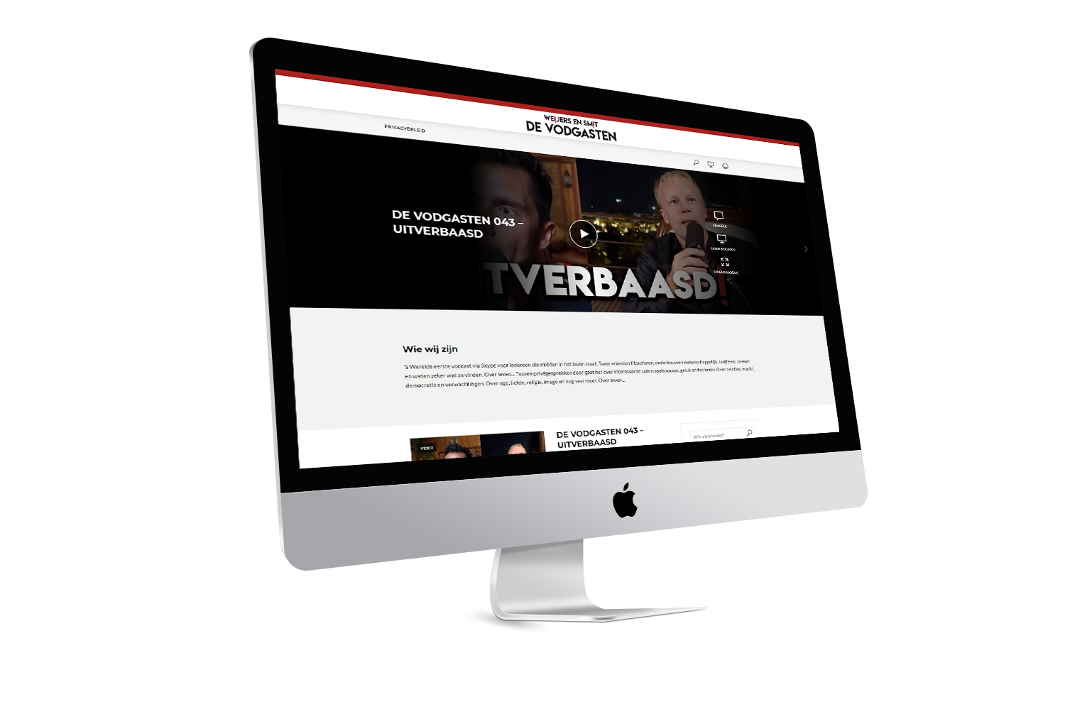 Vodgasten website voorbeeld